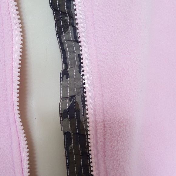 Pink Camo Fleece Jacket - Picture 6 of 8